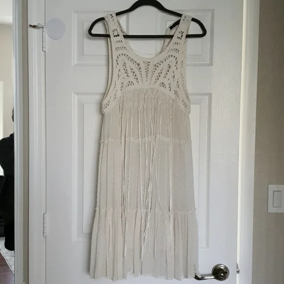 white crochet dress h&m WHITE VANILLA HANDMADE MAXI CROCHET DRESS | CULT MIA